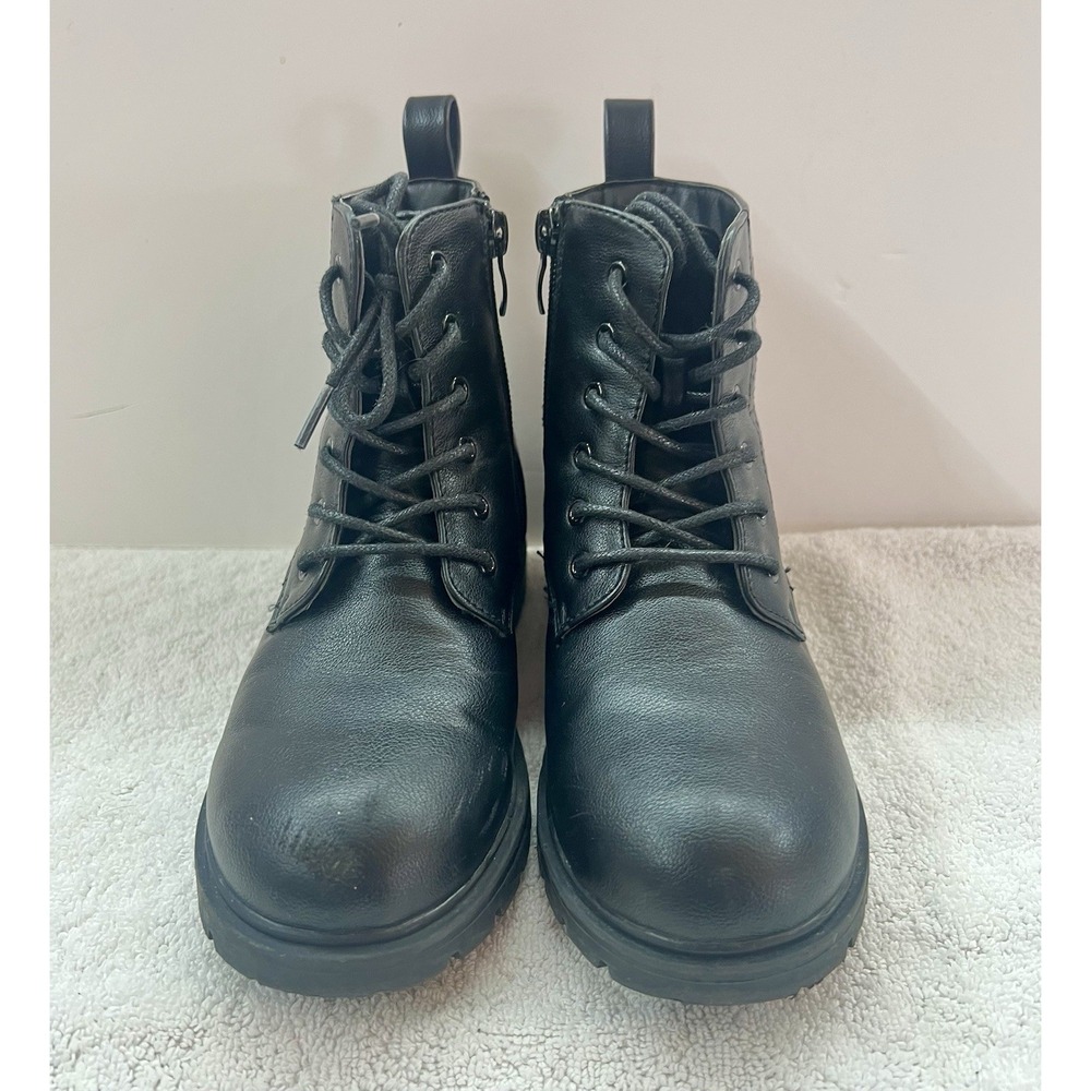Dream Pairs Kids‎ Black Zip Up/Laced Boots Size 13